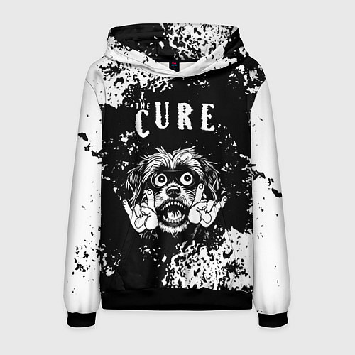 Мужская толстовка The Cure рок пес / 3D-Черный – фото 1
