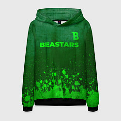 Толстовка-худи мужская Beastars - green gradient посередине, цвет: 3D-черный