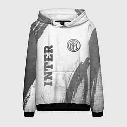 Толстовка-худи мужская Inter - white gradient вертикально, цвет: 3D-черный