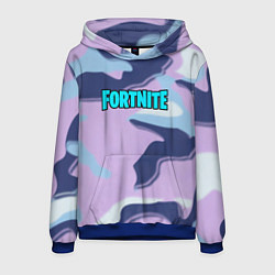 Толстовка-худи мужская Fortnite camo steel, цвет: 3D-синий