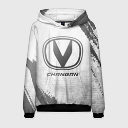 Толстовка-худи мужская Changan - white gradient, цвет: 3D-черный