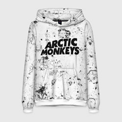 Толстовка-худи мужская Arctic Monkeys dirty ice, цвет: 3D-белый