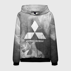 Мужская толстовка Mitsubishi - grey gradient