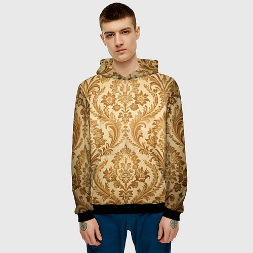 Мужская толстовка Обои / 3D-Черный – фото 3