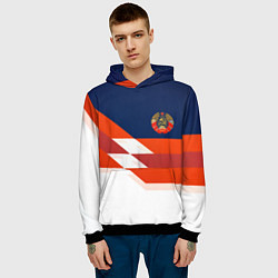 Толстовка-худи мужская СССР спорт геометрия, цвет: 3D-черный — фото 2