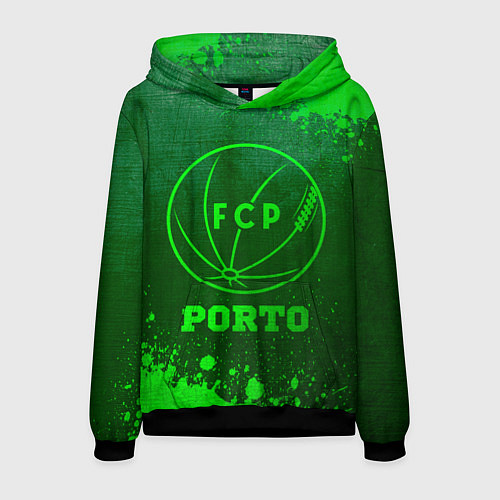 Мужская толстовка Porto - green gradient / 3D-Черный – фото 1