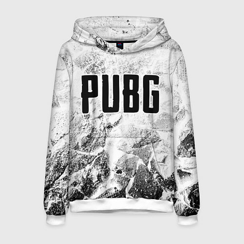 Мужская толстовка PUBG white graphite / 3D-Белый – фото 1