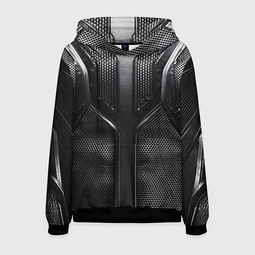 Мужская толстовка Карбоновый байкер / 3D-Черный – фото 1