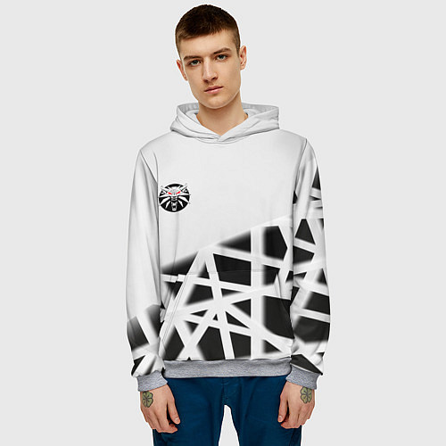 Мужская толстовка The Witcher 3 logo geometry / 3D-Меланж – фото 3