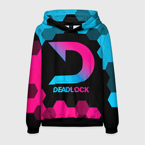 Мужская толстовка Deadlock - neon gradient / 3D-Черный – фото 1