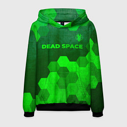 Толстовка-худи мужская Dead Space - green gradient посередине, цвет: 3D-черный