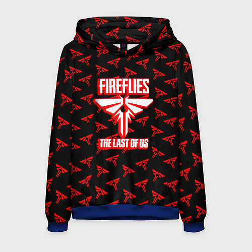 Мужская толстовка The Last of Us pattern game / 3D-Синий – фото 1