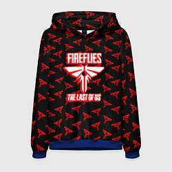 Толстовка-худи мужская The Last of Us pattern game, цвет: 3D-синий