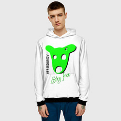 Толстовка-худи мужская Freedurov stay free, цвет: 3D-черный — фото 2