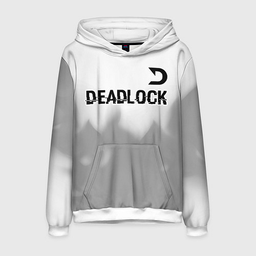 Мужская толстовка Deadlock glitch на светлом фоне посередине / 3D-Белый – фото 1