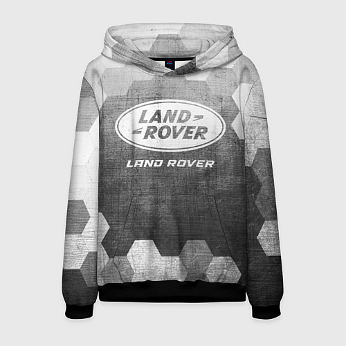 Мужская толстовка Land Rover - grey gradient / 3D-Черный – фото 1