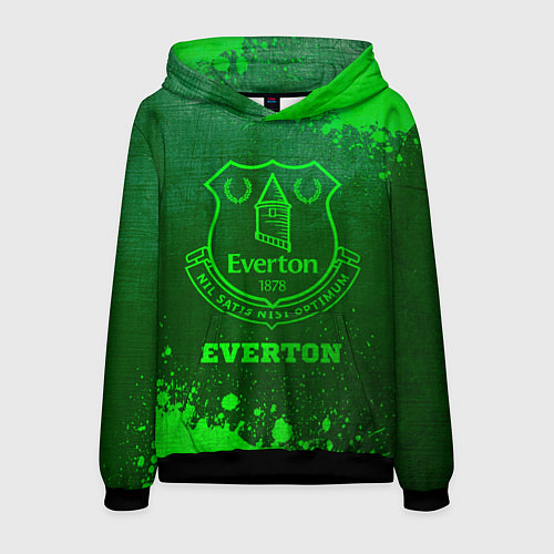 Мужская толстовка Everton - green gradient / 3D-Черный – фото 1