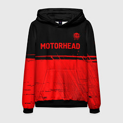 Толстовка-худи мужская Motorhead - red gradient посередине, цвет: 3D-черный