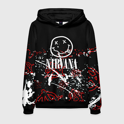 Мужская толстовка Nirvana анархия / 3D-Черный – фото 1