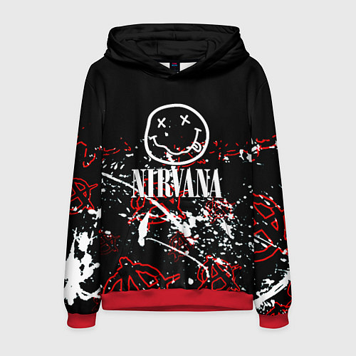 Мужская толстовка Nirvana анархия / 3D-Красный – фото 1