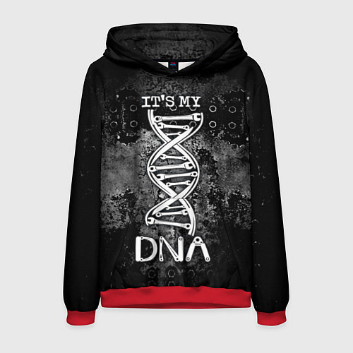 Мужская толстовка Its my DNA / 3D-Красный – фото 1