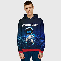Толстовка-худи мужская Астро бот, цвет: 3D-красный — фото 2
