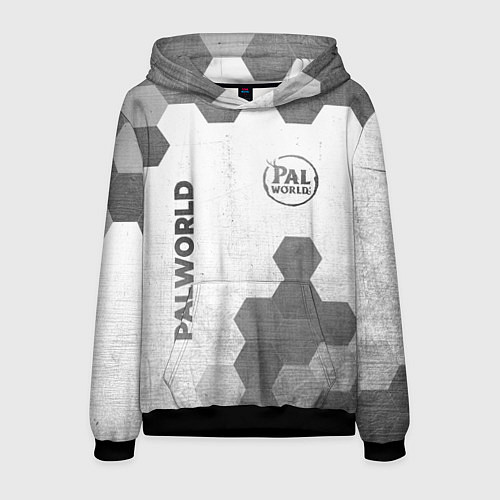 Мужская толстовка Palworld - white gradient вертикально / 3D-Черный – фото 1