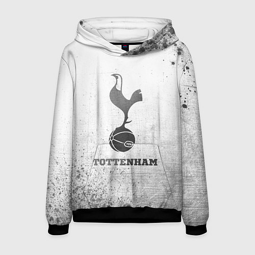 Мужская толстовка Tottenham - white gradient / 3D-Черный – фото 1