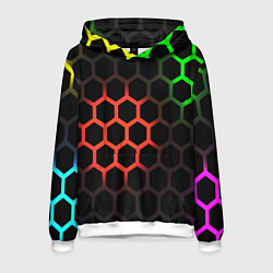 Мужская толстовка Hexagon neon