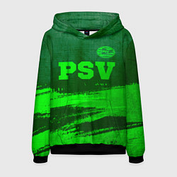 Толстовка-худи мужская PSV - green gradient посередине, цвет: 3D-черный