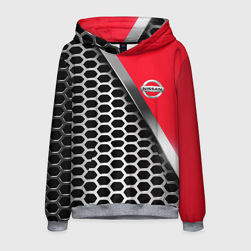 Мужская толстовка Nissan metalic auto / 3D-Меланж – фото 1