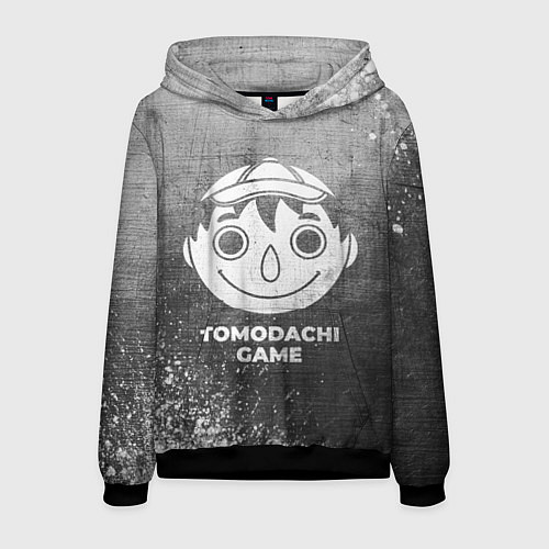 Мужская толстовка Tomodachi Game - grey gradient / 3D-Черный – фото 1