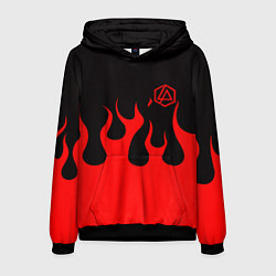 Мужская толстовка Linkin park logo fire