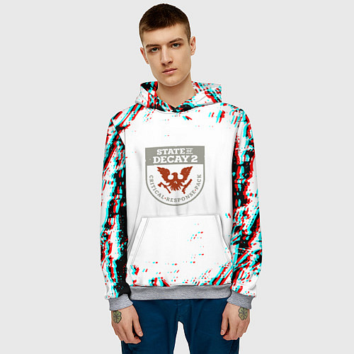 Мужская толстовка State of decay краски / 3D-Меланж – фото 3