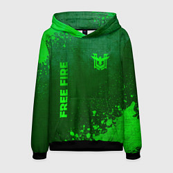 Мужская толстовка Free Fire - green gradient вертикально