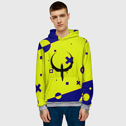 Толстовка-худи мужская Quake game collection, цвет: 3D-меланж — фото 2