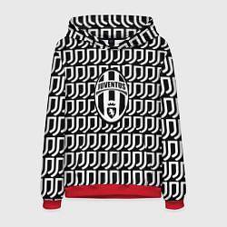 Толстовка-худи мужская Juventus fc pattern, цвет: 3D-красный