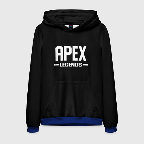 Мужская толстовка Apex legends logo white / 3D-Синий – фото 1