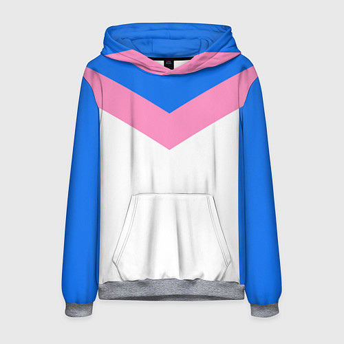 Мужская толстовка В стиле 90-х ретро спортивная / 3D-Меланж – фото 1