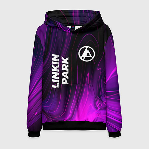 Мужская толстовка Linkin Park 2024 violet plasma / 3D-Черный – фото 1