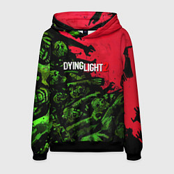 Толстовка-худи мужская Dying Light 2 zombie, цвет: 3D-черный