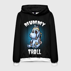 Толстовка-худи мужская Mummy troll, цвет: 3D-белый