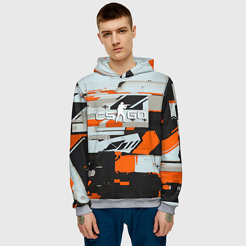 Мужская толстовка Asimov cs go / 3D-Меланж – фото 3
