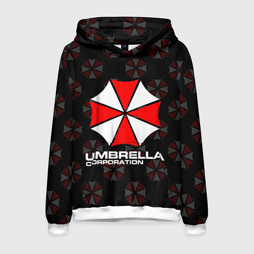 Мужская толстовка Resident evil - umbrella corporation / 3D-Белый – фото 1