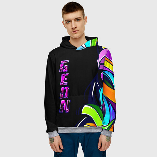 Мужская толстовка Geon Enduro graffitti / 3D-Меланж – фото 3