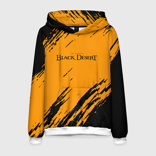 Мужская толстовка Black desert краски абстракция / 3D-Белый – фото 1