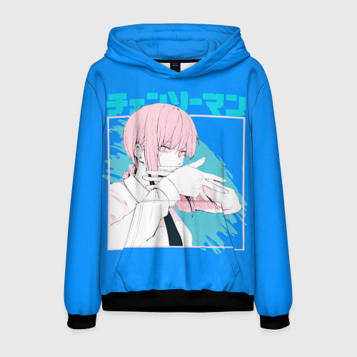 Мужская толстовка Макима персонаж Человек-бензопила / 3D-Черный – фото 1