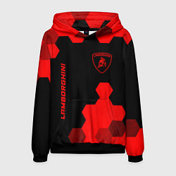 Мужская толстовка Lamborghini - red gradient вертикально