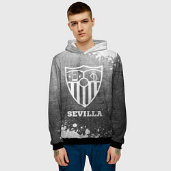 Толстовка-худи мужская Sevilla - grey gradient, цвет: 3D-черный — фото 2