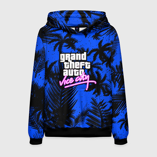 Мужская толстовка Vice cuty gta tropic steel / 3D-Черный – фото 1